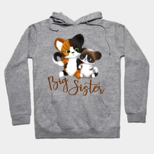 Big Sister Kitty Cats Hoodie